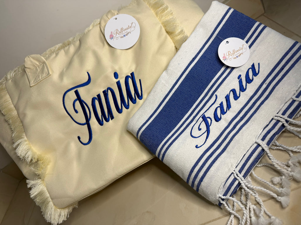 Abbinata borsa e telo mare mod. TANIA