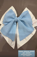 Doppio fiocco in pure cotone mod.CIELO
