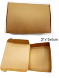 Scatola con coperchio dim. 21x15x5 disponibile in marrone confezione da 12pz