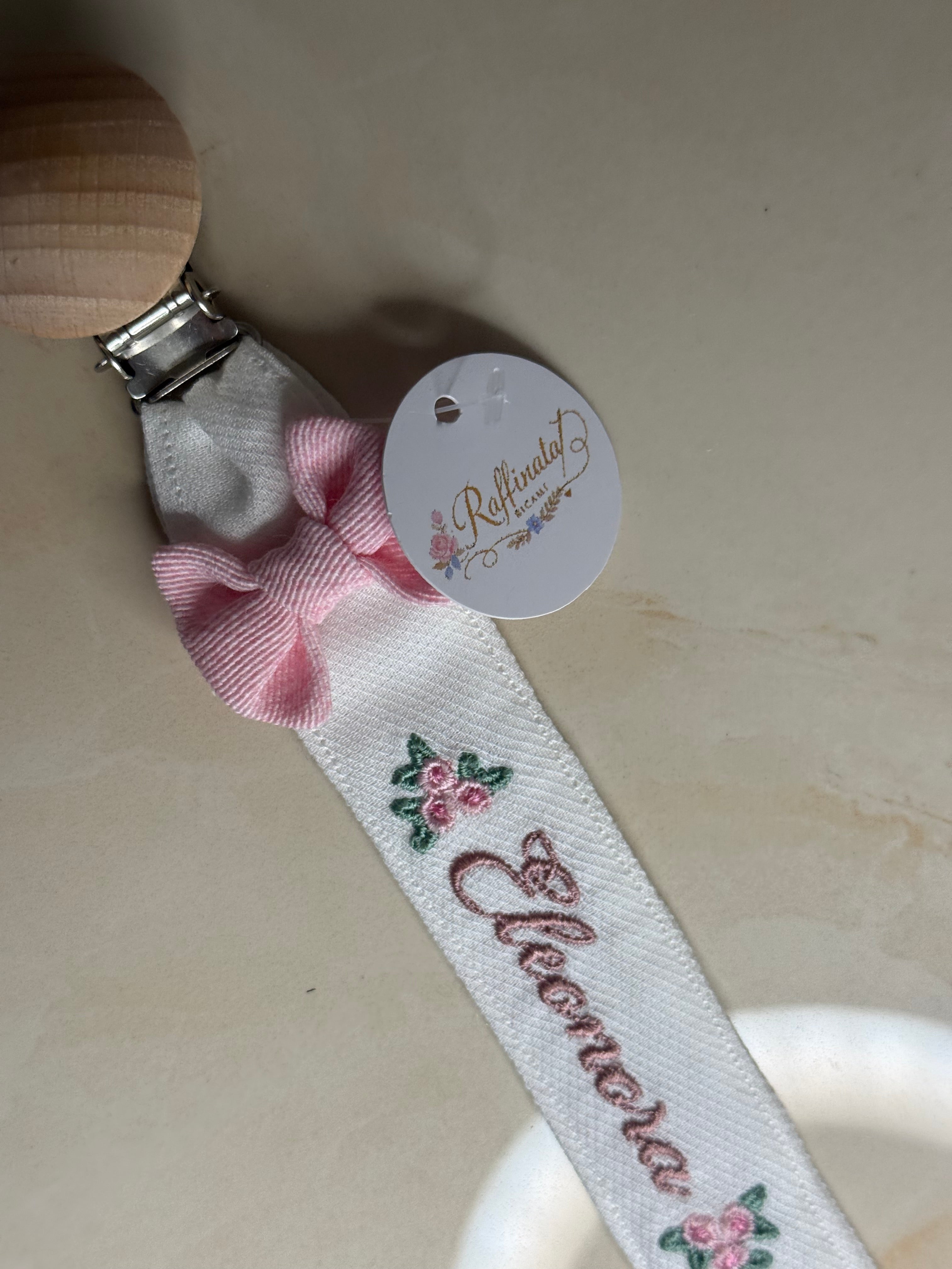 Catenina portaciuccio in puro cotone