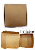 Scatola con coperchio dim. 11x11x4 disponibile in marrone confezione da 12pz