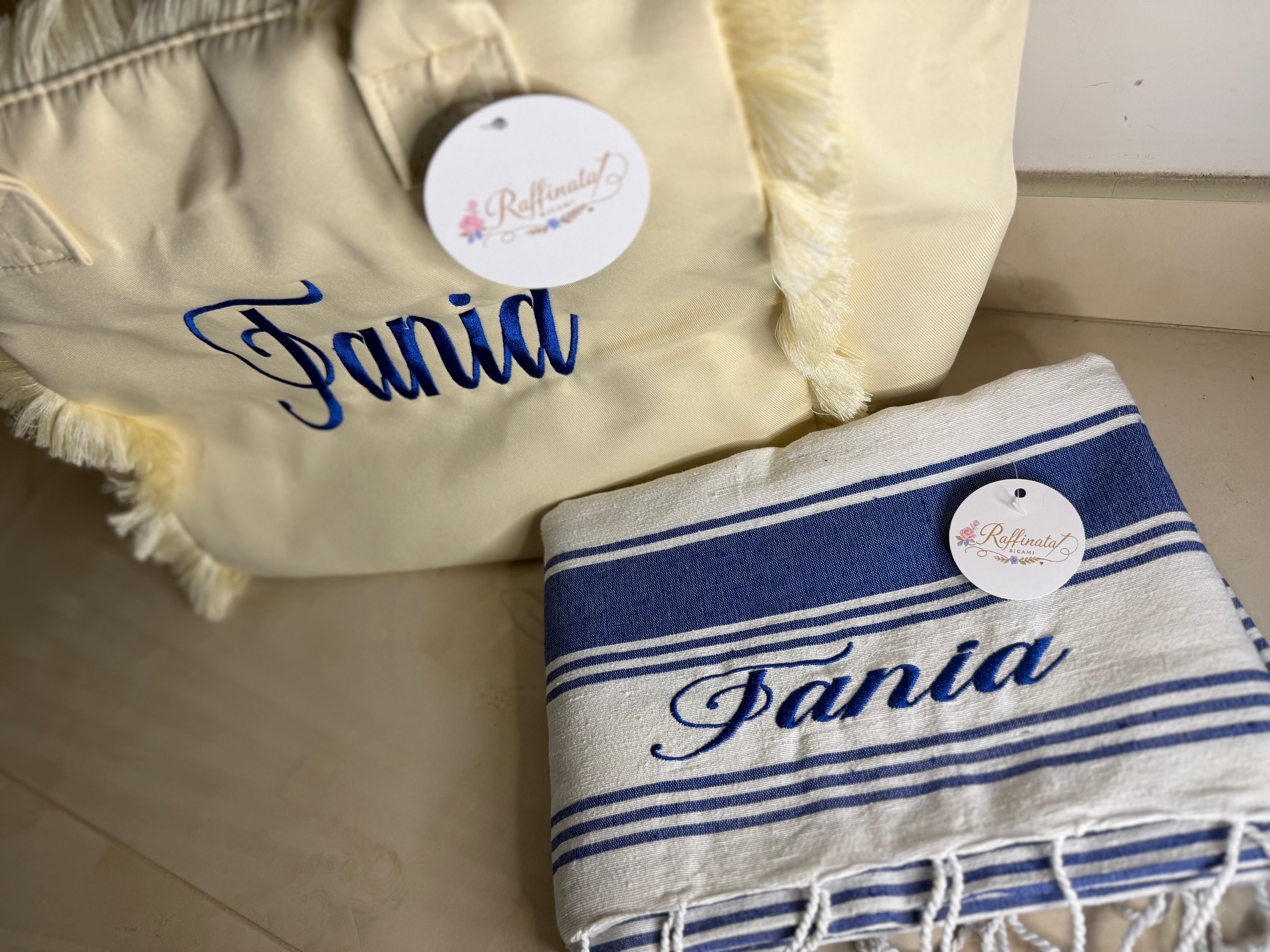 Abbinata borsa e telo mare mod. TANIA